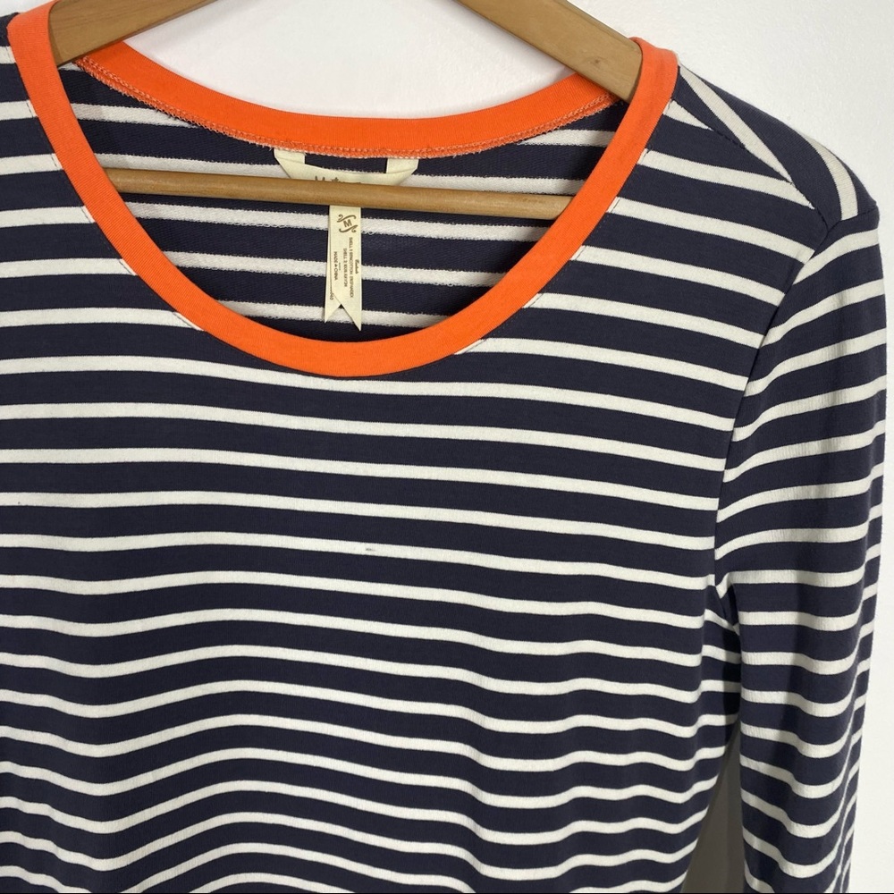 Matilda Jane Winsome Striped and Floral Dress Small Blue Orange - Picture 4 of 8